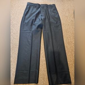 J.Crew Mens Black 100% Wool Dress Pants